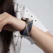 Garmin Venu 2 22mm Magnetic Buckle Braided Watch Band - Denim Blue - 4