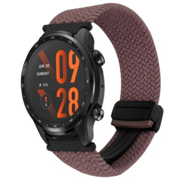 Ticwatch Pro 3 Ultra 22mm Magnetic Buckle Braided Watch Band - Smoke Purple - 1