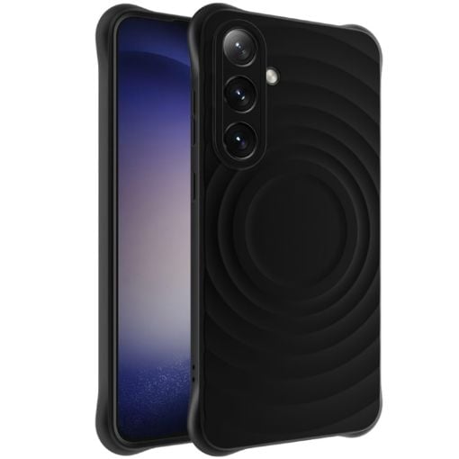 Samsung Galaxy S24 FE 5G IMAK UC-6 Series Manbo Frosting Soft Phone Case Black - 1