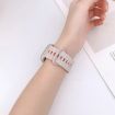 Apple Watch SE 2023 44mm Silicone Watch Band - Milk Tea Rock White - 8