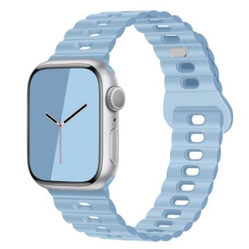 Apple Watch Series 7 41mm Silicone Band - Sky Blue - 1