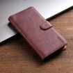 Motorola Moto G54 N.BEKUS CSJ-P1 Leather Phone Case - Wine Red - 2