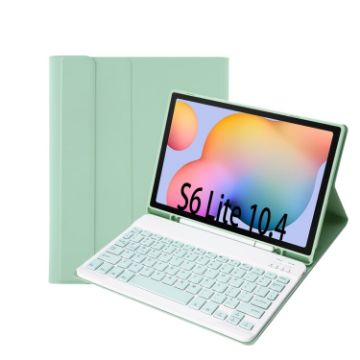 Samsung Galaxy Tab S6 Lite 10.4" Bluetooth Keyboard Case - Light Green - 1