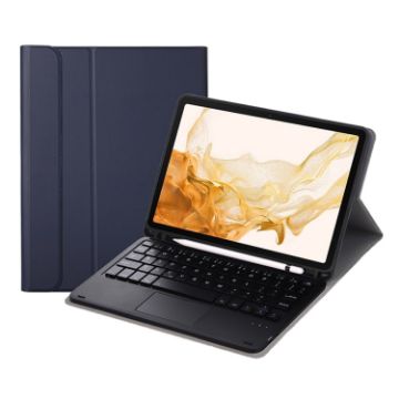 Bluetooth Keyboard Leather Case for Samsung Galaxy Tab S8 11 inch SM-X700/SM-X706 - 1