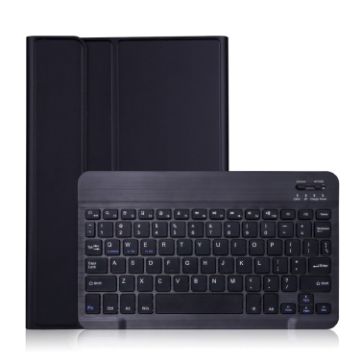 Samsung Galaxy Tab S8 11" Bluetooth Keyboard Leather Case - Black - 1