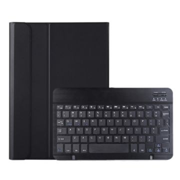 Ultra-thin Bluetooth Keyboard Leather Case for Samsung Galaxy Tab A8 2021 - Black - 1