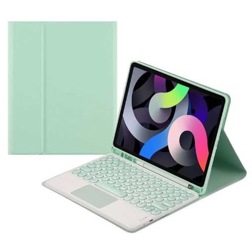 Green Bluetooth Keyboard Leather Case for Samsung Galaxy Tab A7 10.4 - 1