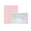 Samsung Galaxy Tab S8/S7 A700B-AS Pink Bluetooth Keyboard Leather Case - 2
