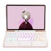 Samsung Galaxy Tab S8/S7 A700B-AS Pink Bluetooth Keyboard Leather Case - 4