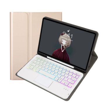 Samsung Galaxy Tab S6 Lite A610B-AS Keyboard Leather Tablet Case - 1