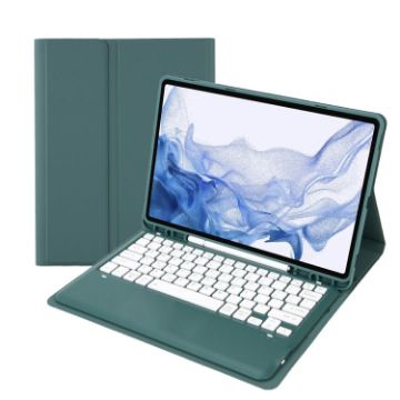 Samsung Galaxy Tab S8+/S7+/S7 FE Keyboard Case - Dark Green - 1