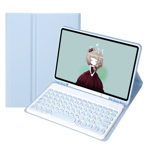 Samsung Galaxy Tab A8 10.5 2021 Keyboard Case - White Ice - 1