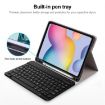 Samsung Galaxy Tab S9 FE+ Bluetooth Keyboard Leather Case (Dark Blue) - 5