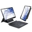 Samsung Galaxy Tab S7/S8 Magnetic Keyboard Leather Tablet Case - Black - 1