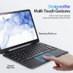 Samsung Galaxy Tab S7/S8 Magnetic Keyboard Leather Tablet Case - Black - 8