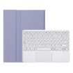 Samsung Galaxy Tab A9+ X210/X215/X215 YA09B-A Bluetooth Keyboard Leather Case (Purple) - 1