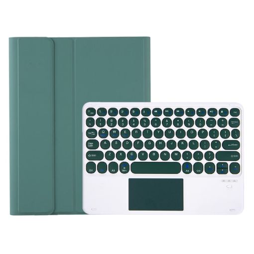 Samsung Galaxy Tab A9+ X210/X215/X215 YA09B-A Dark Green Bluetooth Keyboard Case - 1