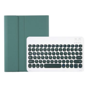 Samsung Galaxy Tab A9+ X210/X215/X215 YA09B Keyboard Case - Dark Green - 1