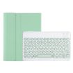 Samsung Galaxy Tab A9+ X210/X215/X215 YA09B Keyboard Case - Light Green - 1