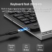 GKK Metal Folding Holder Bluetooth Keyboard Set Silver - 5