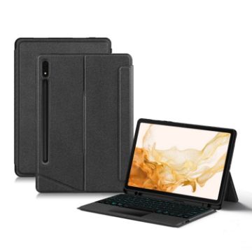 Samsung Galaxy Tab S8 X700/S7 T870 Bluetooth Keyboard Leather Case - 1