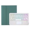 Samsung Galaxy Tab S9 FE Dark Green Bluetooth Keyboard Leather Case - 2