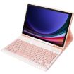 Samsung Galaxy Tab S9 FE A710B Pink TPU Bluetooth Keyboard Leather Case - 4