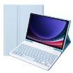 Samsung Galaxy Tab S9 FE A710B Ice Blue TPU Bluetooth Keyboard Leather Case - 1
