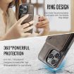 iPhone 14 Plus DG.MING K1 MagSafe Detachable Wallet RFID Back Cover Phone Case - 7