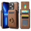 iPhone 13 Pro Max DG.MING K1 MagSafe Wallet Case (Brown) - 1