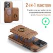 iPhone 14 Pro DG.MING K1 MagSafe Detachable Wallet RFID Back Cover Phone Case - 6