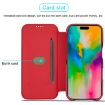 LC.IMEEKE Hon Ancient Series Flip Leather Phone Case for iPhone 15 Pro Max (Red) - 3