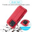 LC.IMEEKE Hon Ancient Series Flip Leather Phone Case for iPhone 15 Pro Max (Red) - 5