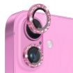 NORTHJO Glitter Camera Lens Protector for iPhone 16/16 Plus - Rose - 1