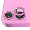 NORTHJO Glitter Camera Lens Protector for iPhone 16/16 Plus - Rose - 2