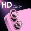 NORTHJO Glitter Camera Lens Protector for iPhone 16/16 Plus - Rose - 4