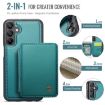 Samsung Galaxy A35 5G JEEHOOD J05 Leather Phone Case (Blue Green) - 2