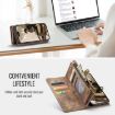 iPhone 16 Plus CaseMe 008 Brown Leather Phone Case - 6
