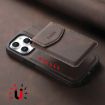 iPhone 15 Denior D19 MagSafe Card Slot Phone Case (Brown) - 3