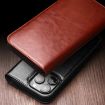 QIALINO Classic Genuine Leather Phone Case for iPhone 16 Plus - Black - 6
