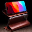 QIALINO Genuine Leather Phone Case for iPhone 16 Pro - Brown - 8