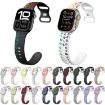 Apple Watch SE 2022 40mm Silicone Watch Band - Black White - 2