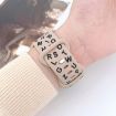 Apple Watch Series 7 41mm Butterfly Buckle Silicone Band - Grey White - 6