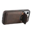 iPhone 15 Pro Denior D20 Skin Feel MagSafe Holder Detachable Card Slot Phone Case - Brown - 6