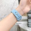 Apple Watch SE 44mm Silicone Watch Band - Light Blue - 7
