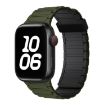 Apple Watch Series 5 40mm Silicone Watch Band Army Green Black - 1
