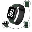 Apple Watch Series 5 40mm Silicone Watch Band Army Green Black - 4