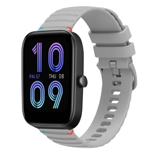 Amazfit Bip 3 Pro 20mm Silicone Watch Band - Gray - 1