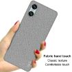 Sony Xperia 10 VI Imak Ruiyi Cloth Texture Phone Case - Light Grey - 4
