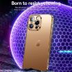 SULADA Natural Color Series Electroplating Frosted TPU Phone Case - Titanium Blue - 3